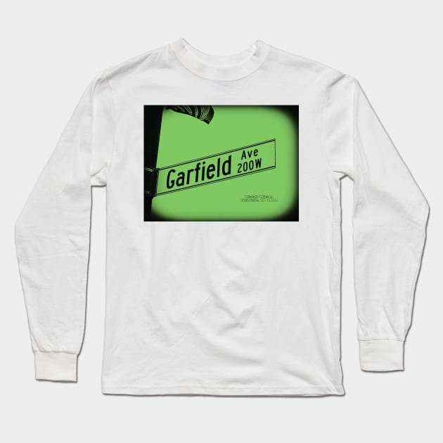 Garfield Avenue GREEN LICORICE, Glendale, California by Mistah Wilson Long Sleeve T-Shirt by MistahWilson